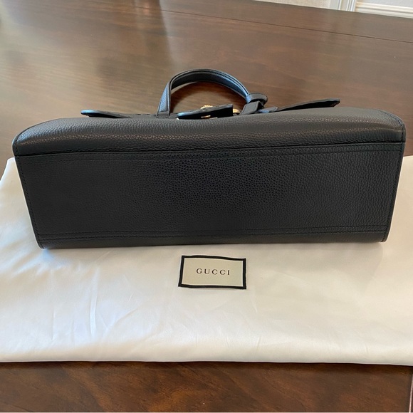 Gucci Collector’s Edition Black Animalier GG Marmont Top Handle Bag - RARE - Picture 5 of 17